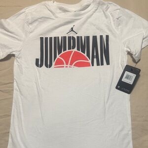 Jordan  White T-Shirt with jump man graphic